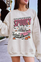 UL180-E3142 Spooky Skeleton Graphic Sweatshirt $20