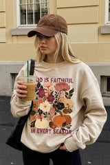 UL180P-E3171 Faithful In Every Season Graphic Plus Sweatshirt $25