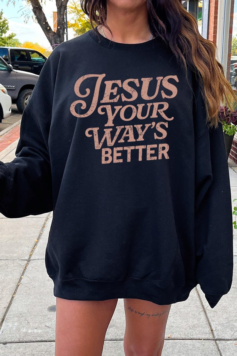 UL180P-E3114 Christian Graphic Plus Sweatshirt $25
