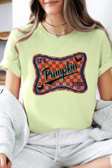 US3001-E3144 Itu2019s pumpkin time Graphic Tee $12.5