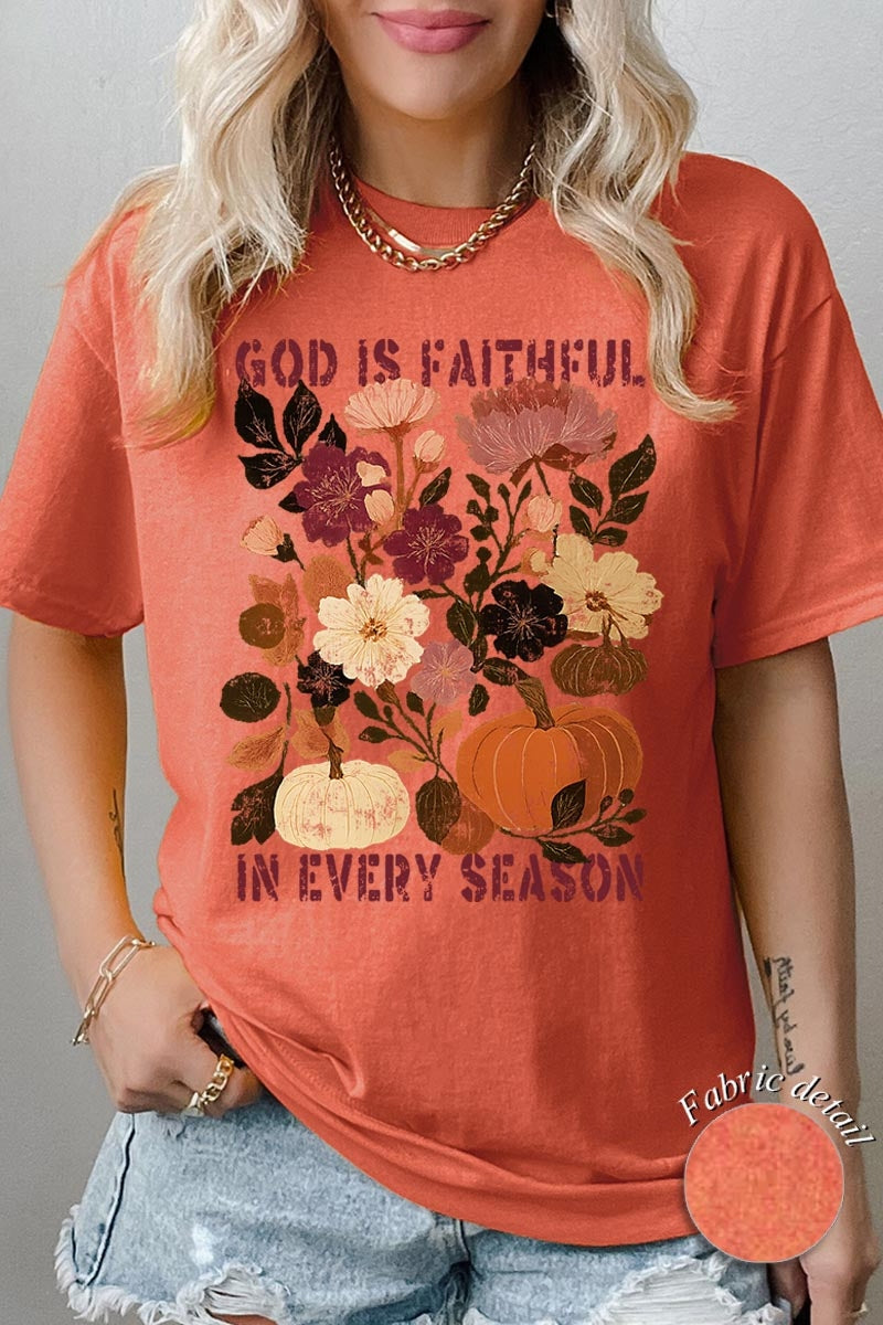 5000-E3171 Faithful In Every Season Graphic Heavy Cotton Tee $9