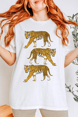 5000-E3104 Retro Tigers Graphic Heavy Cotton Tee $9