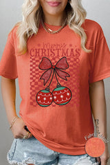 5000P-E3196 Cherry Ornament Christmas Graphic Plus Heavy Cotton Tee $12.75