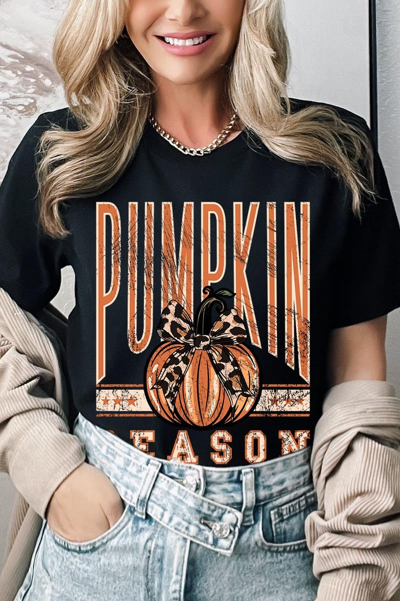 US3001P-E3145 Pumpkin Season Graphic Plus Tee $16