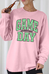 UL240P-E3128 Green Gingham Game Day Plus Long Sleeve Tee $17