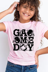 US3001Y-E3073Z Distressed Game Day Kids Graphic Tee $11
