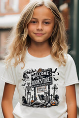 US3001Y-E3122Z Bookstore Halloween Kids Graphic Tee $11