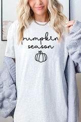 5000P-E3152 Pumpkin Season Graphic Plus Heavy Cotton Tee $12.75