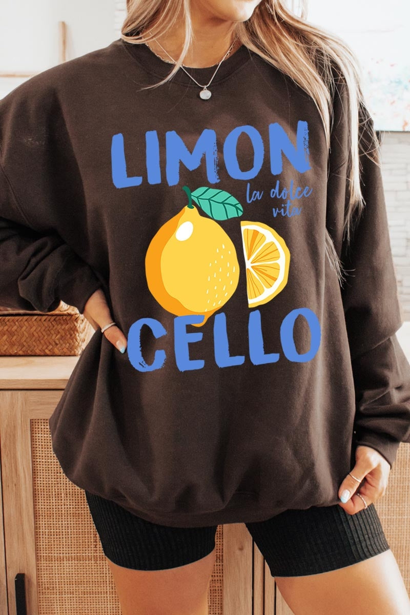 UL180-E3056 Limoncello Graphic Sweatshirt $20
