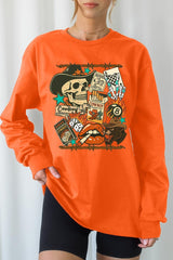 UL240-E3096 Vintage Western Collage Graphic Long Sleeve Tee $13.75