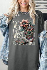 5000P-E3100 Wild West Cowgirl Boot Plus Heavy Cotton Tee $12.75