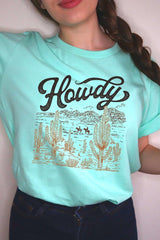 US3001-E3095 Howdy Desert Western Graphic Tee $12.5