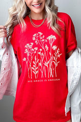 5000P-E3146 Christian Wildflower Graphic Plus Heavy Cotton Tee $12.75