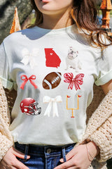 US3001-E3080 Georgia Football Graphic Tee $12.5