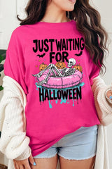 5000-E3138 Just Waiting For Halloween Heavy Cotton Tee $9