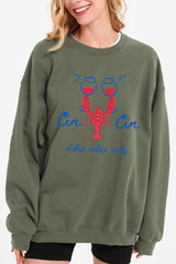 UL180P-E3069 Cin Cin Lobster Celebration Plus Sweatshirt $25
