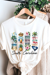 US3001-E3061SC South Carolina State Brushstroke Graphic Tee $12.5