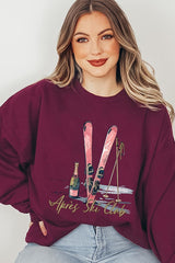 UL180-E3187 Apres Ski Club Graphic Sweatshirt $20