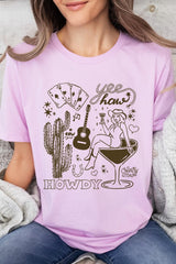 US3001-E3097 Cowgirl Country Music Graphic Tee $12.5