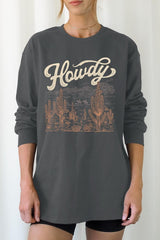 UL240P-E3095 Howdy Desert Western Graphic Plus Long Sleeve Tee $17