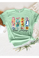 US3001-E3061NJ New Jersey State Brushstroke Graphic Tee $12.5