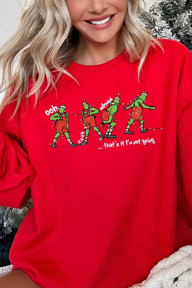 UL180-E3203 Grinch Dance Funny Christmas Graphic Sweatshirt $20