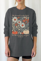 UL240P-E3173 Faith Harvest Graphic Plus Long Sleeve Tee $17