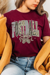 US3001P-E3132 Camo Football Graphic Plus Tee $16