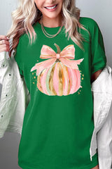 5000P-E3083 Brushstroke Pumpkin Graphic Plus Heavy Cotton Tee $12.75