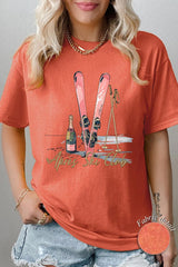 5000P-E3187 Apres Ski Club Graphic Plus Heavy Cotton Tee $12.75