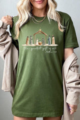 US3001P-E3183 Nativity Gift Graphic Plus Tee $16
