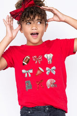 US3001Y-E3076Z Alabama Football Kids Graphic Tee $11