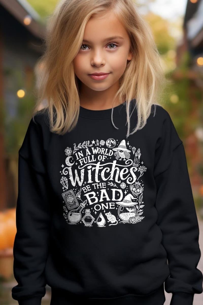 UL180B-E3139Z In a World of Witches Kids Graphic Sweatshirt $20