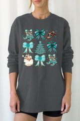 UL240P-E3180 Western Christmas Graphic Plus Long Sleeve Tee $17