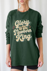 UL240P-E3220 Glory to the Newborn King Graphic Plus Long Sleeve Tee $17