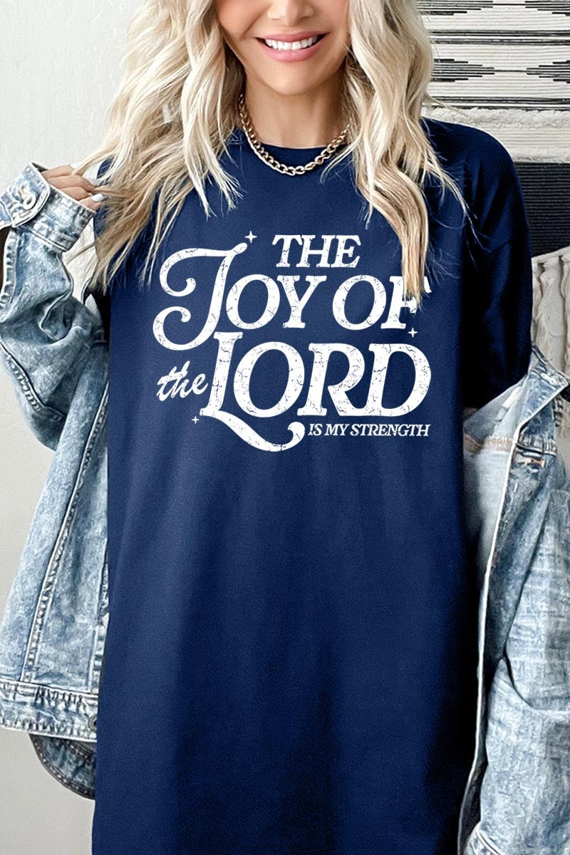 5000-E3179 Joy of the Lord Graphic Heavy Cotton Tee $9