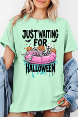 5000-E3138 Just Waiting For Halloween Heavy Cotton Tee $9