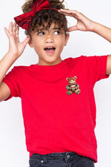 US3001Y-E3175Z Christmas bear Kids Graphic Tee $11