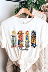 US3001-E3061TX Texas State Brushstroke Graphic Tee $12.5
