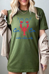 US3001P-E3069 Cin Cin Lobster Celebration Graphic Plus Tee $16