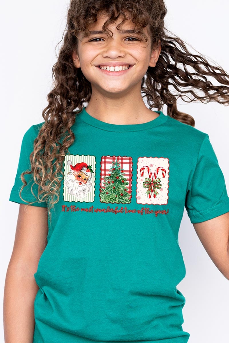US3001Y-E3201Z Most Wonderful Time Kids Graphic Tee $11