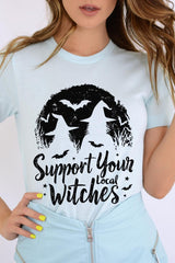 US3001P-E3161 Local Witches Halloween Graphic Plus Tee $16
