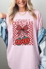 5000-E3196 Cherry Ornament Christmas Graphic Heavy Cotton Tee $9