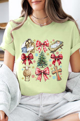US3001P-E3219 Nativity Scene Christmas Graphic Plus Tee $16