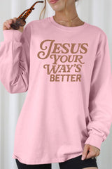 UL240-E3114 Christian Graphic Long Sleeve Tee $13.75