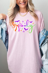 5000P-E3109 Spooky Halloween Graphic Plus Heavy Cotton Tee $12.75
