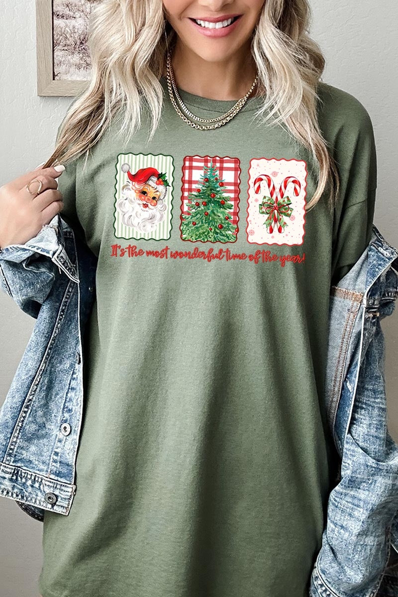 5000-E3201 Most Wonderful Time Graphic Heavy Cotton Tee $9