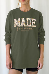 UL240P-E3068 Made for More Faith Graphic Plus Long Sleeve Tee $17