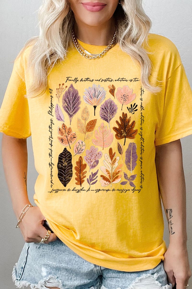 5000P-E3147 Christian Fall Graphic Plus Heavy Cotton Tee $12.75