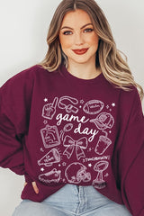 UL180-E3081 Football Doodles Graphic Sweatshirt $20